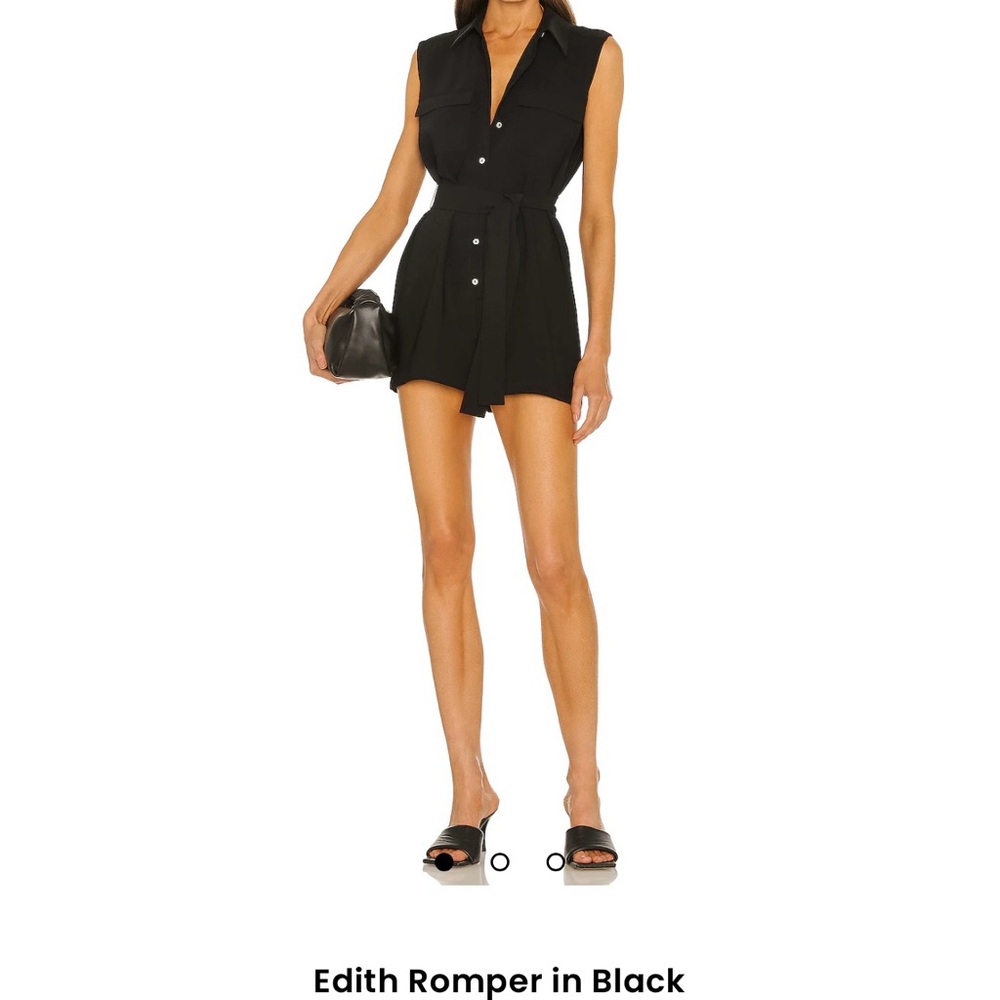 Amanda Uprichard Black Edith Romper